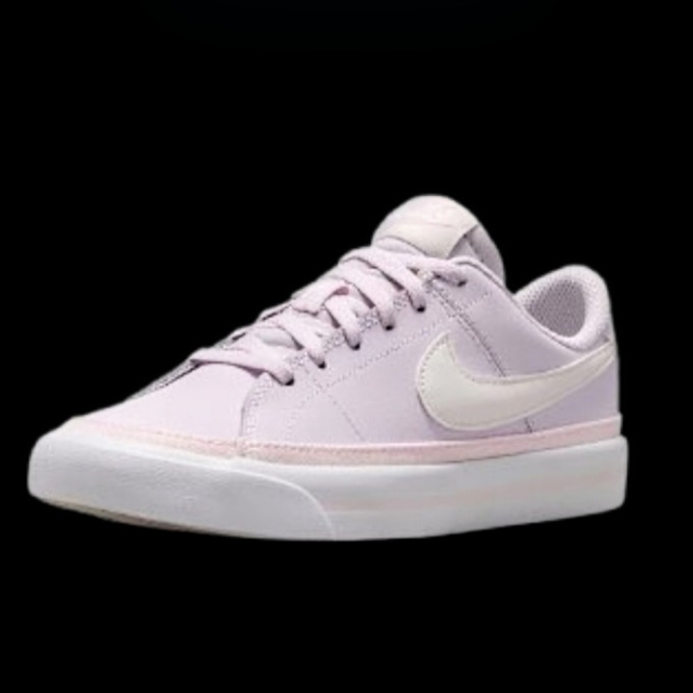 Nike Court Legacy Womens Size 6.5/Kids 5Y Light Violet Sail White